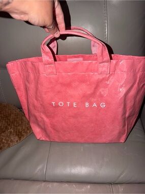 Pink Everyday Tote Bag with Short Handles